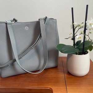 DAGNE DOVER Allyn Tote Large in Graphite black Leather